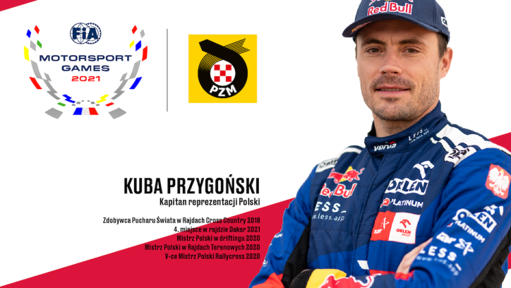 Kuba Przygoński kapitanem Reprezentacji Polski na FIA Motorsport Games